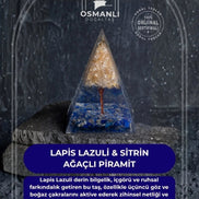 Lapis Lazuli & Sitrin Ağaçlı Piramit