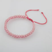 Pembe Kuvars (Gül Kuvars) 3-4 mm Çift Sıra Doğal Taş Bileklik – Unisex El İşçiliği