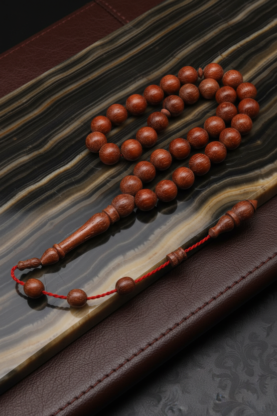 Usta İşçilikli Kan Ağacı Tesbih – 10 x 10 mm İstanbul Kesim