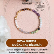 Kova Burcu Doğal Taş Bileklik