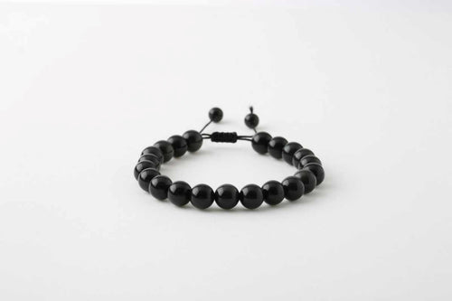 Rainbow Obsidyen 8mm Merdiven Kapama Doğal Taş Bileklik