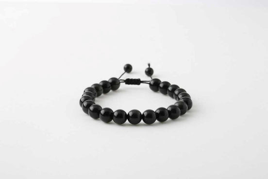 Rainbow Obsidyen 8mm Merdiven Kapama Doğal Taş Bileklik