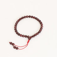 Garnet (Lal) Doğal Taş Bileklik & Tesbih Seti – 6 mm | Uyumlu Model