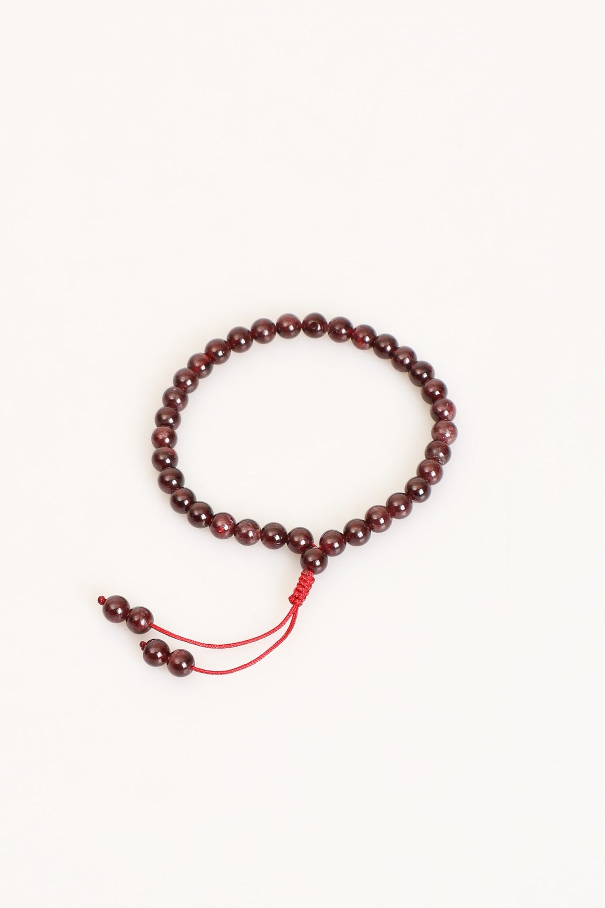 Garnet (Lal) Doğal Taş Bileklik & Tesbih Seti – 6 mm | Uyumlu Model