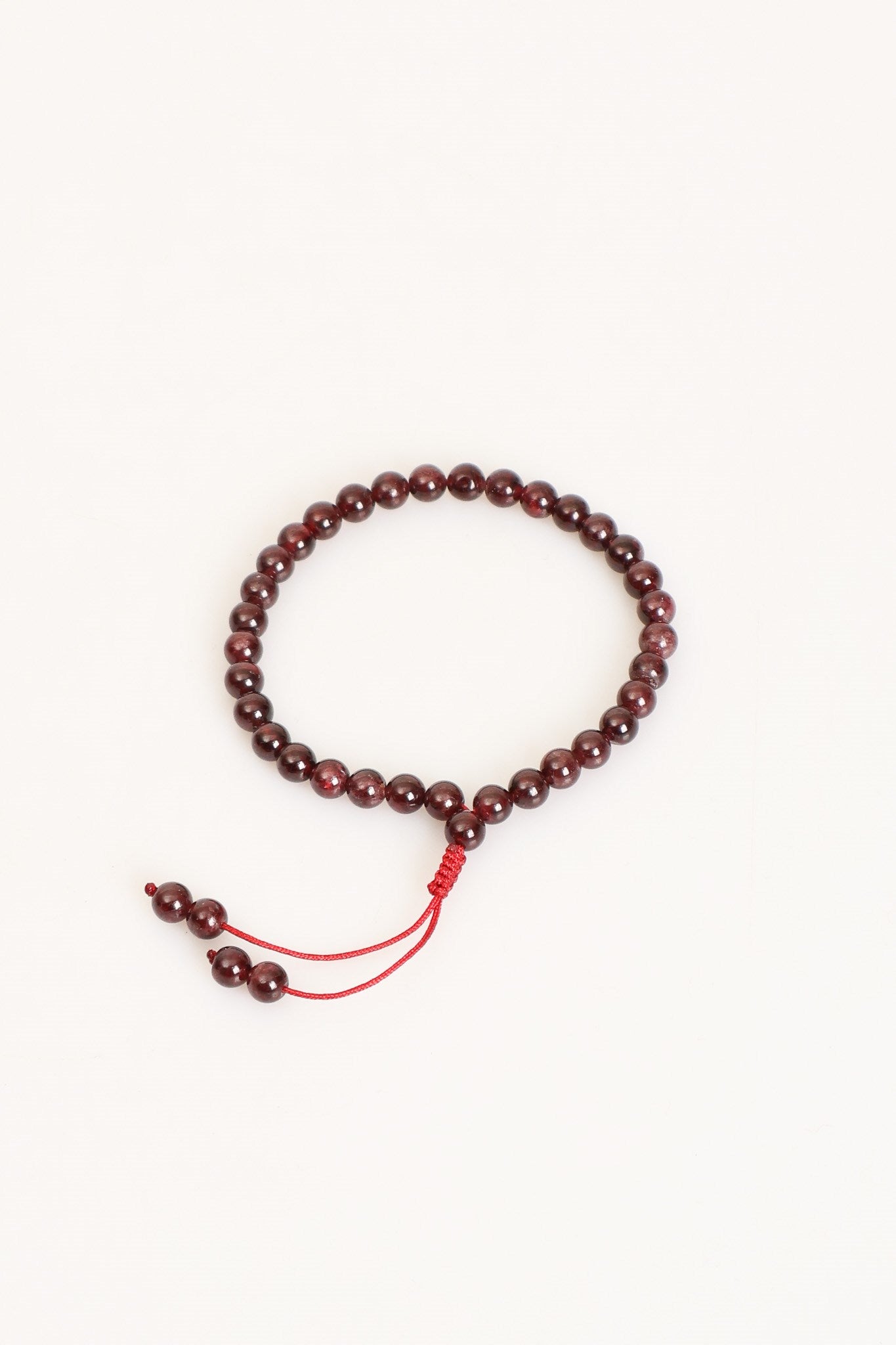 Garnet (Lal) Doğal Taş Bileklik & Tesbih Seti – 6 mm | Uyumlu Model