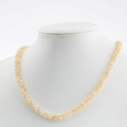 Sitrin Doğal Taş Kolye – 6 mm Dizi, Unisex Tasarım