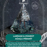 Larimar & Zümrüt Ağaçlı Piramit