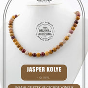 Jasper 6 mm Dizi Doğal Taş Kolye