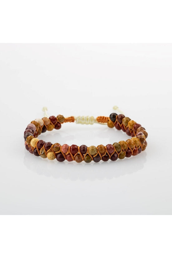 Jasper 3-4mm Çift Sıra Doğal Taş Bileklik
