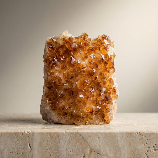 Sitrin Doğal Taş Ham Parça – 913 gr | 8,5 × 10 cm