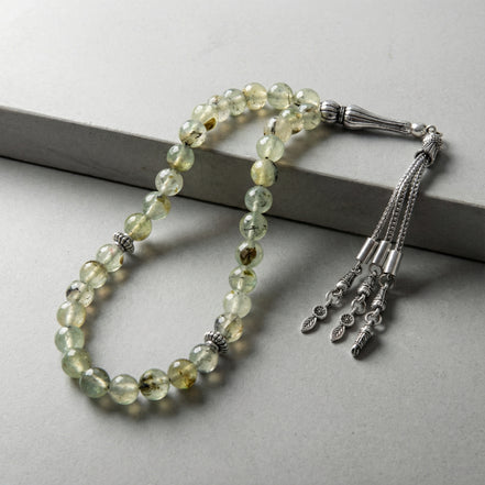 Prehnit Doğal Taş Tesbih – 33’lük / 8 mm