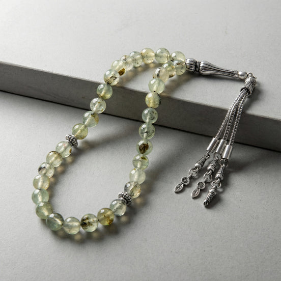 Prehnit Doğal Taş Tesbih – 33’lük / 8 mm