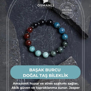 Burç Doğal Taş Bileklik-Başak Burcu