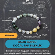 MuhammedMasumCo Balık Burcu Doğal Taş Bileklik