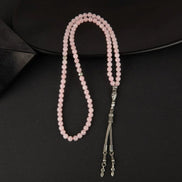 Pembe Kuvars (Gül Kuvars) Doğal Taş Tesbih 99luk - 6mm