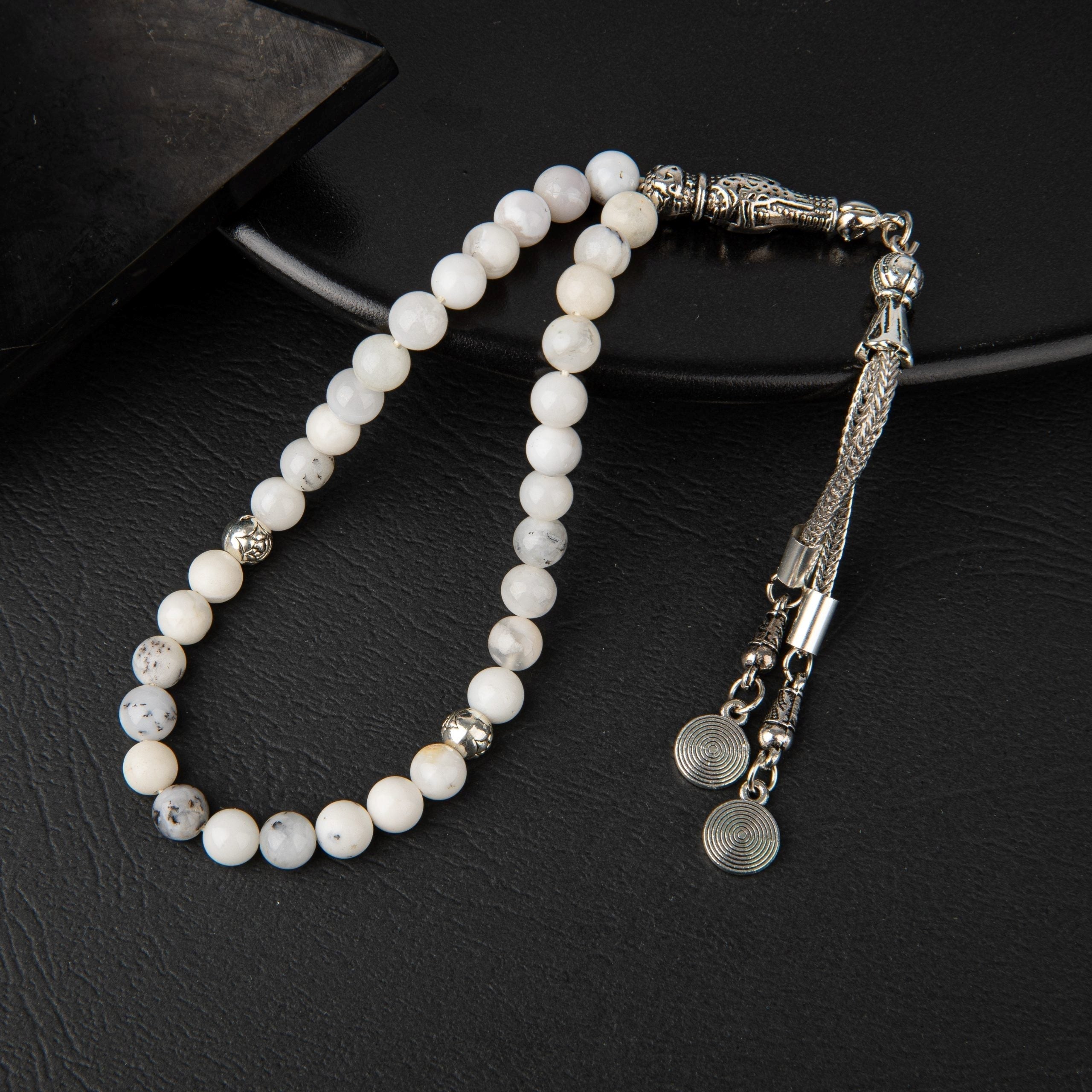 Süt Opal Doğal Taş Tesbih – 33’lük / 6 mm