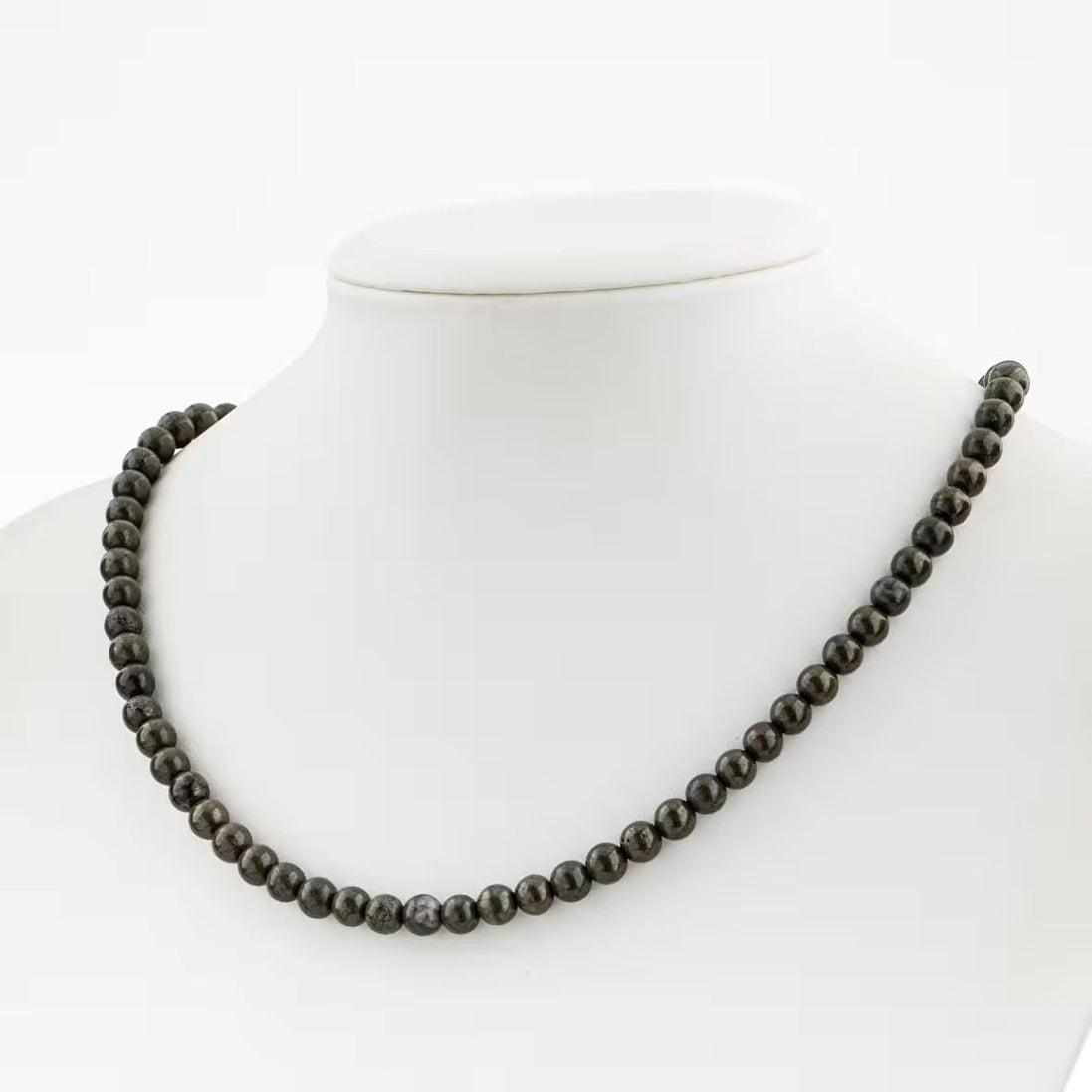 Pirit 6 mm Dizi Doğal Taş Kolye