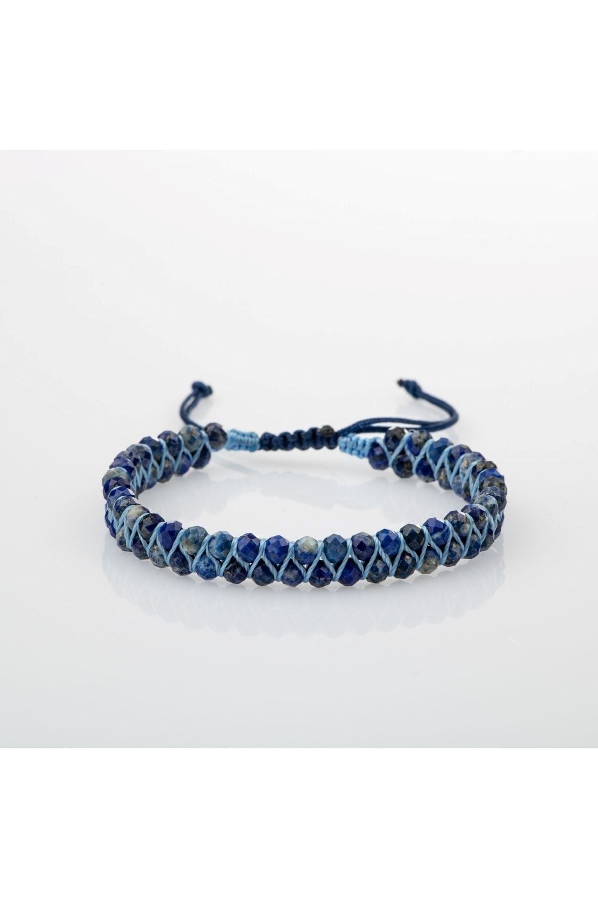 Lapis Lazuli 3-4mm Çift Sıra Doğal Taş Bileklik