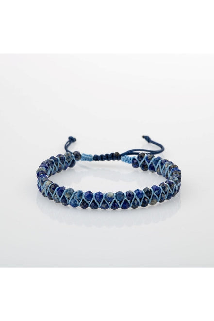 Lapis Lazuli 3-4mm Çift Sıra Doğal Taş Bileklik