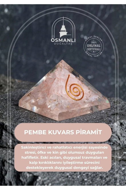 Pembe kuvars Piramit