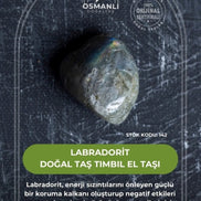 Labradorit Doğal Taş Tımbıl El Taşı (SK:142)