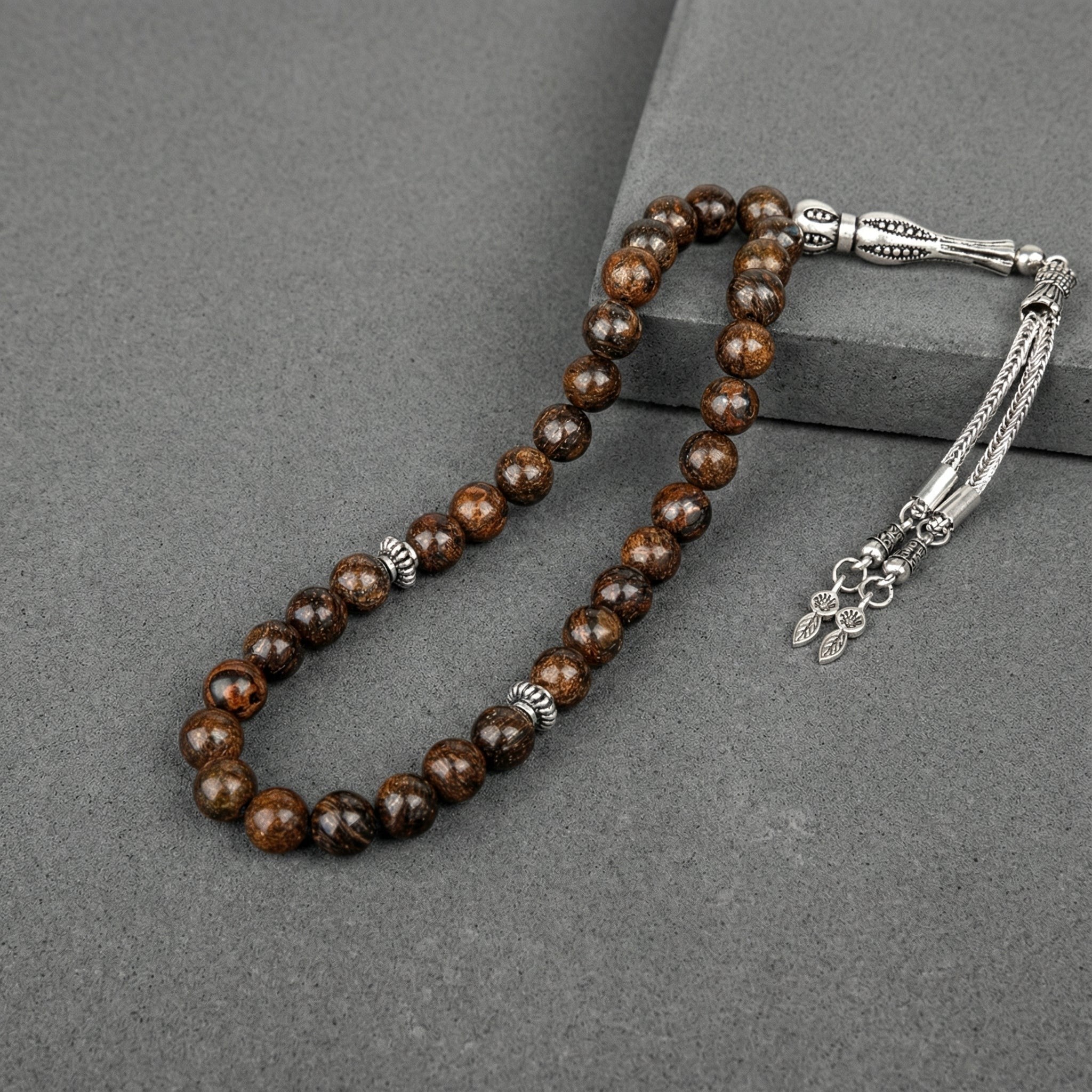Bronzit Doğal Taş Tesbih – 33’lük – 8 mm