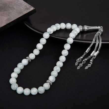 Mavi Larimar Doğal Taş Tesbih – 33’lük / 8 mm