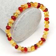 Damla Kehribar Bileklik – 4 × 7 mm | 5,3 gr | 18 cm
