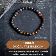Pitersit Doğal Taş Bileklik 6 mm (SK:202)