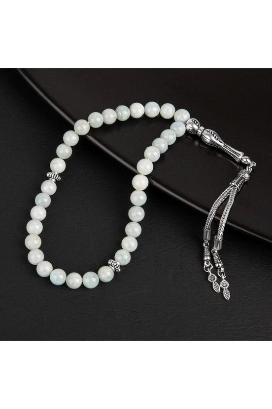 Akuamarin Doğal Taş Tesbih 33lük - 8mm
