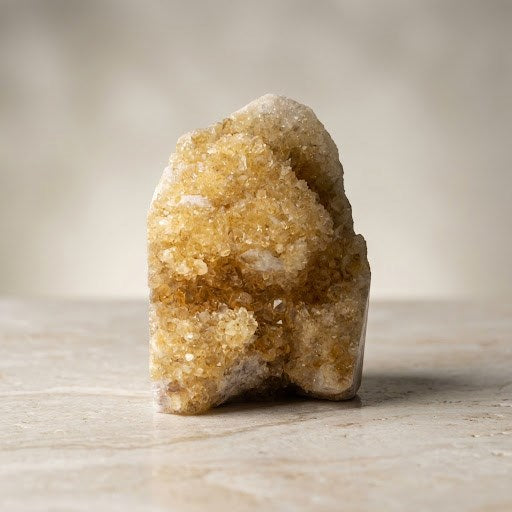 Sitrin Doğal Taş Ham Parça – 484 gr | 5 × 8 cm
