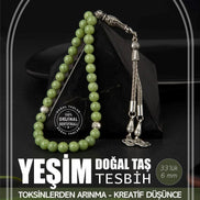 Yeşim Doğal Taş Tesbih 33lük - 6mm