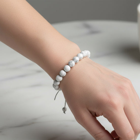 Havlit 8 mm Merdiven Kapama Doğal Taş Bileklik – El İşçiliği