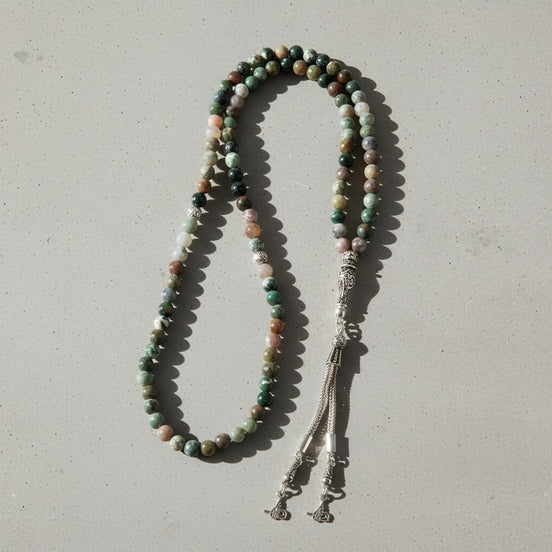 Hint Akiği Doğal Taş Tesbih – 99’luk / 6 mm