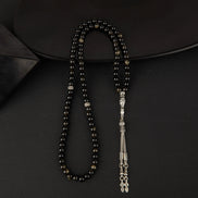 Golden Obsidyen Doğal Taş Tesbih 99’luk – 6mm El İşçiliği