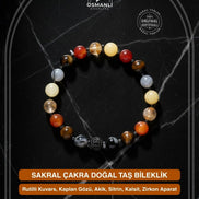 Sakral Çakra Doğal Taş Bileklik
