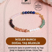 İkizler Burcu Doğal Taş Bileklik