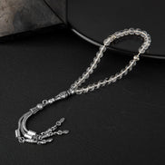 Kristal Kuvars Doğal Taş Tesbih – 33’lük / 6 mm