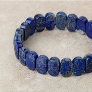 Lapis Lazuli Doğal Taş Geniş Kesim Bileklik