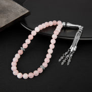 Pembe Kuvars (Gül Kuvars) Doğal Taş Tesbih – 33’lük / 8 mm
