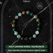 Kalp Çakrası Doğal Taş Bileklik