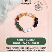 Doğal Taş Bileklik-Akrep Burcu