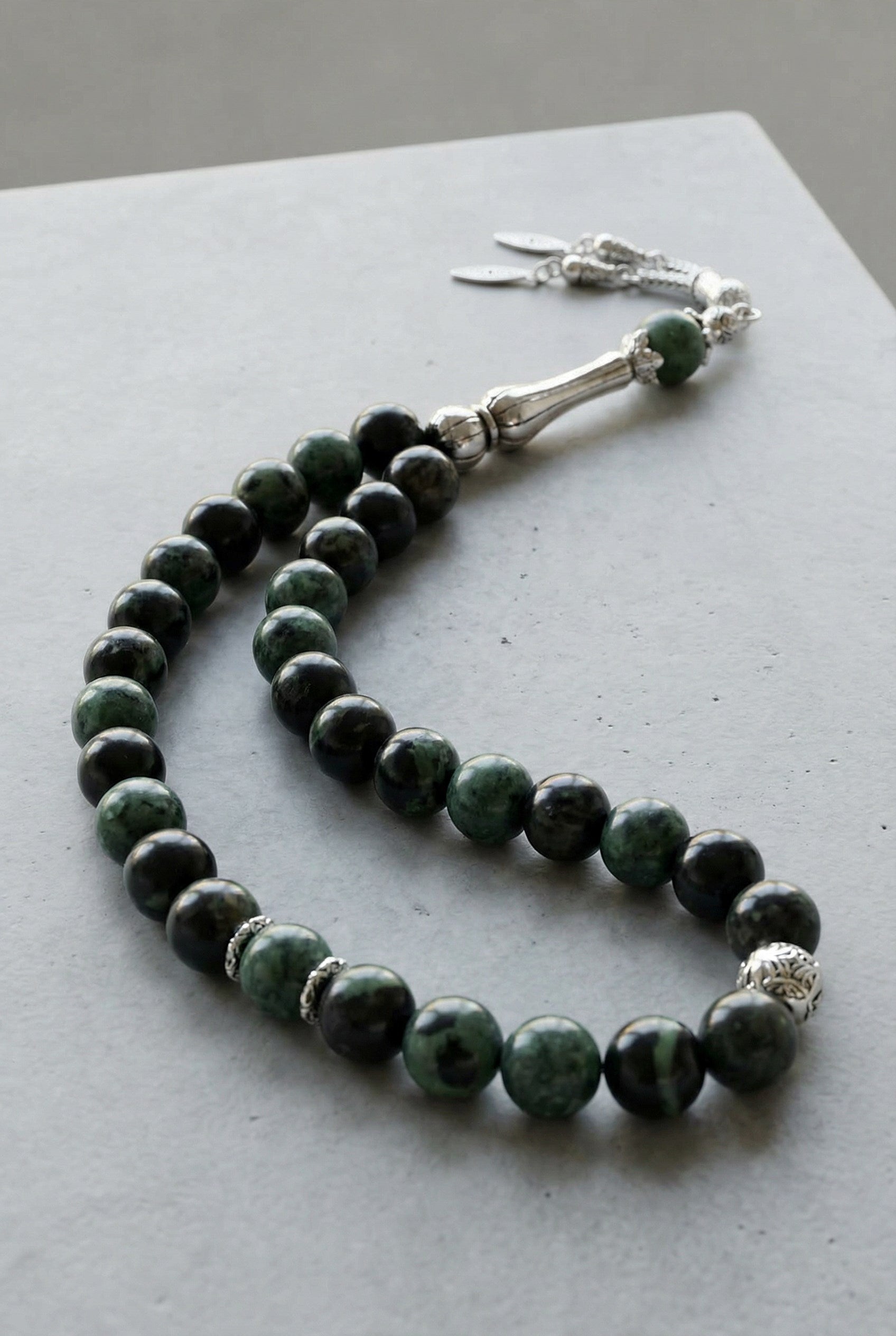 Kanbaba Jasper Doğal Taş Tesbih – 33’lük / 8 mm