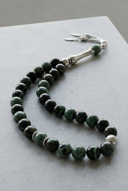 Kanbaba Jasper Doğal Taş Tesbih – 33’lük / 8 mm