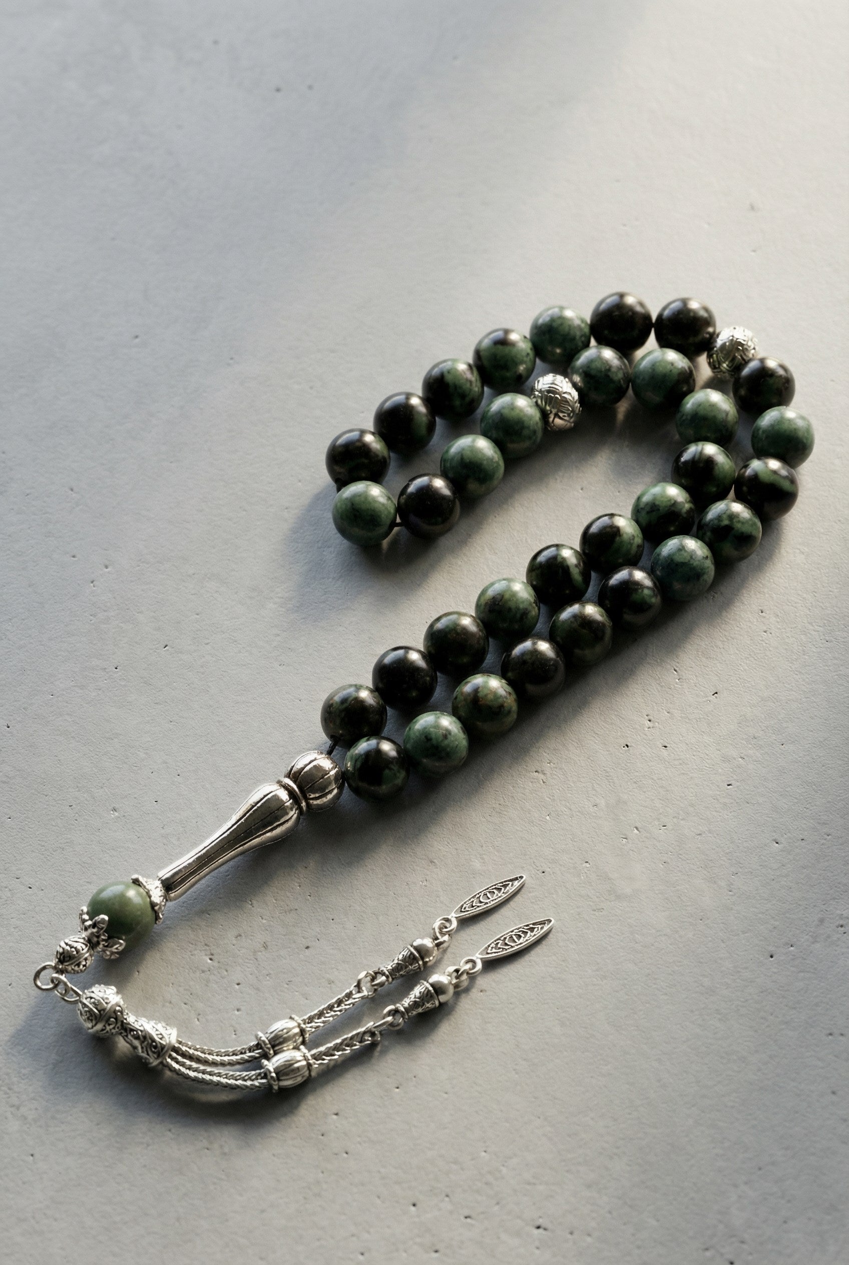 Kanbaba Jasper Doğal Taş Tesbih – 33’lük / 8 mm