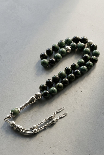 Kanbaba Jasper Doğal Taş Tesbih – 33’lük / 8 mm