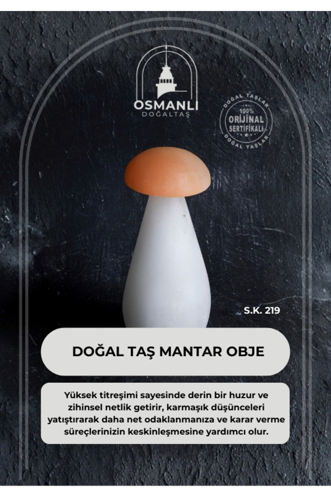 Doğal Taş Mantar Obje (S.K. 219)