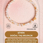 Sertifikalı Sitrin Doğal Taş Bileklik (SK:250)