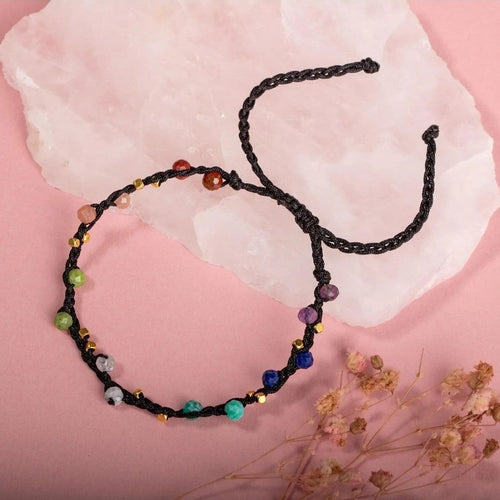 Çakra-Jasper-Yeşim-Amazonit-Lapis-Güneş Taşı-Ametist-Ay Taşı Doğal Taş Bileklik