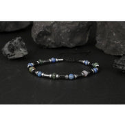 Hint Akik-Lapis Lazuli-Hematit Doğal Taş Bileklik